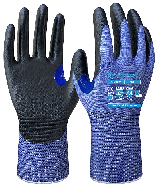 XCellent® AIRCUT D-PU Second Skin Schnittschutzhandschuh Level D, XTech PU, 18-982