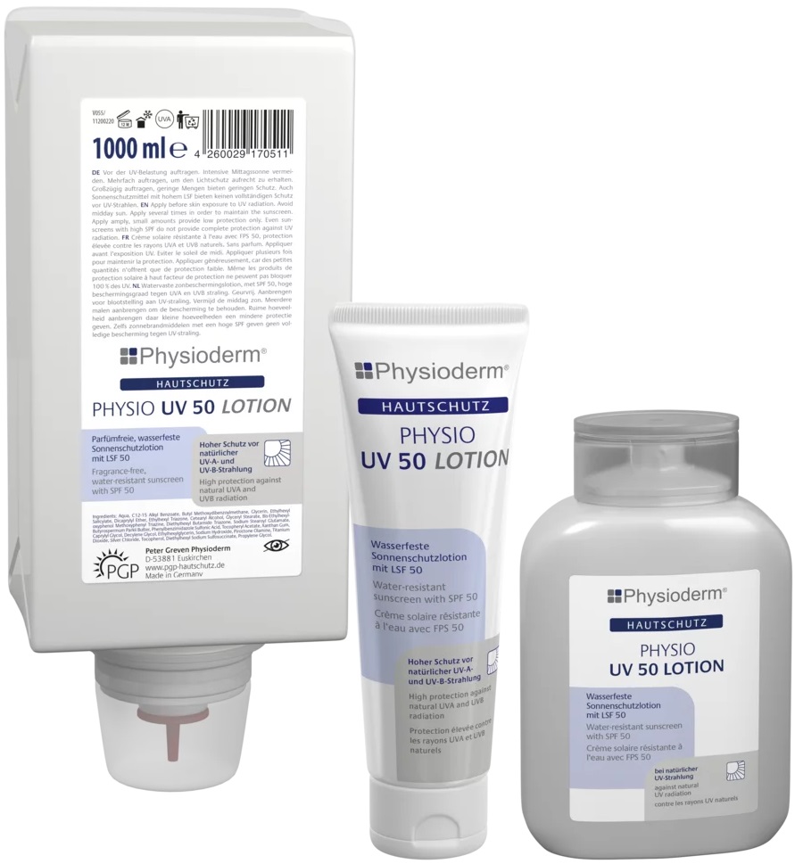 PHYSIODERM® PHYSIO UV 50 Lotion,  1.000 ml Varioflasche 