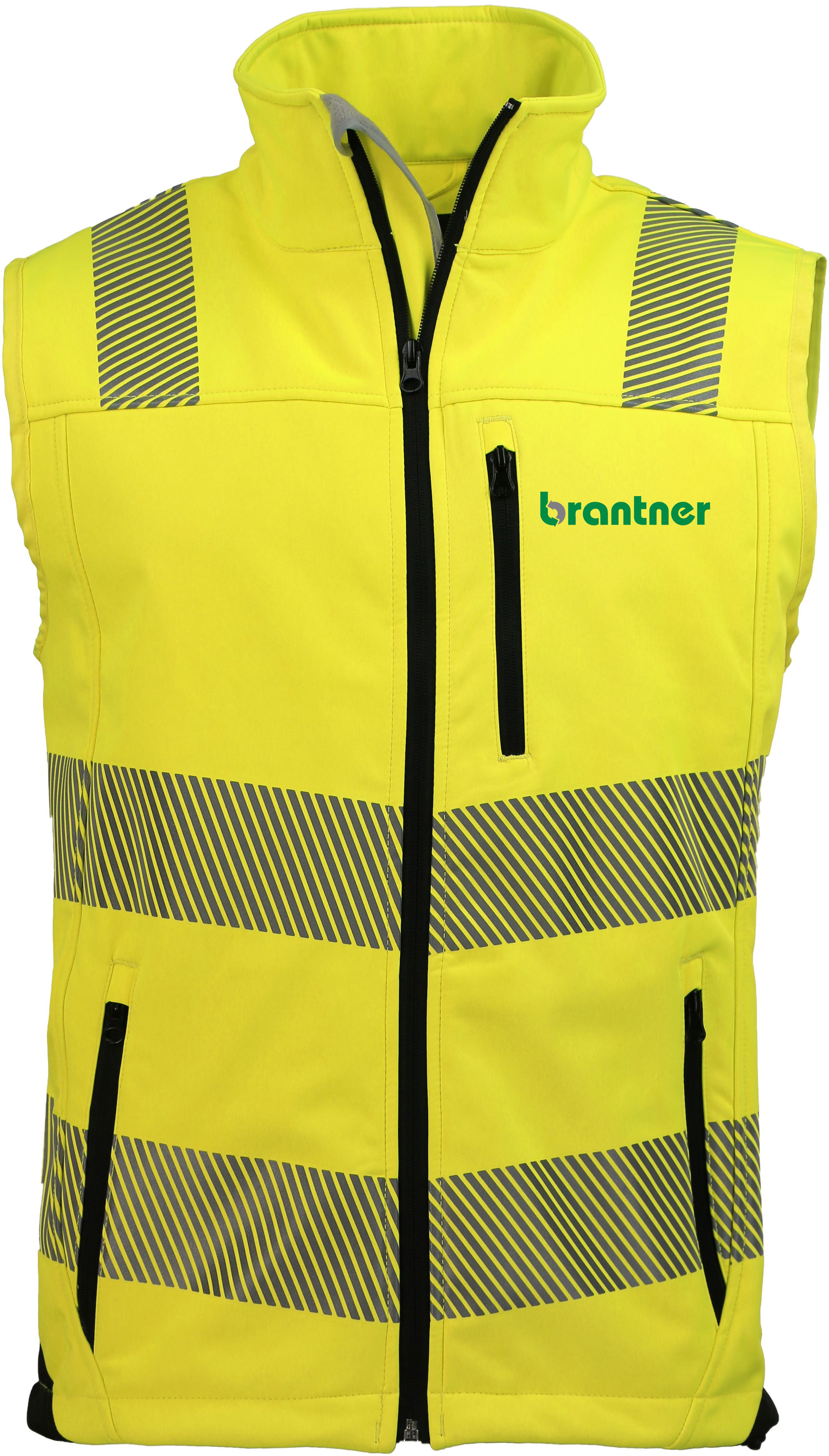 PREVENT® Warnschutz Stoftshell- Gilet PTW-SW BRANTNER